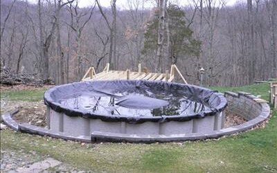 Photo #45 – Beginning stage of pool around swimming pool