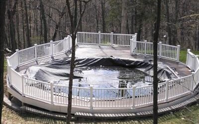 Photo #47 – Completed beautiful deck around swimming pool