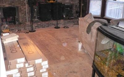 Photo #63 – laminate floor before install