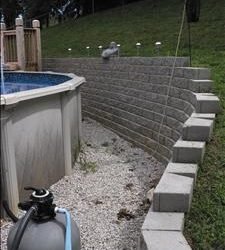 Photo #238 – Retaining wall for pool